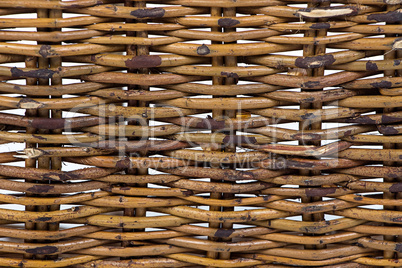Image of basket's wooden texture