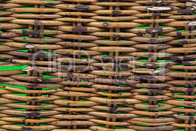 Photo of wicker beige texture