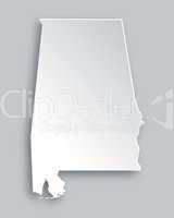 Karte von Alabama