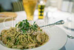 Seafood spaghetti