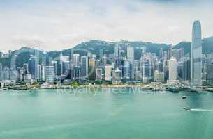 Hong Kong panoramic skyline