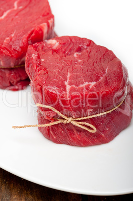 raw beef filet mignon