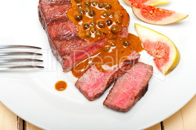 green peppercorn beef filet mignon