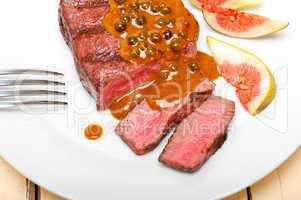 green peppercorn beef filet mignon