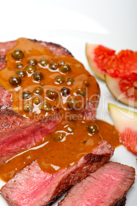 green peppercorn beef filet mignon