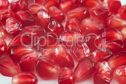 Pomegranate on a white background