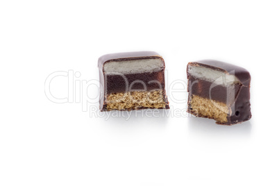 Chocolate covered Marzipan-Jelly-Lebkuchen Praline