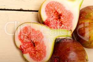 fresh figs on a rustic table