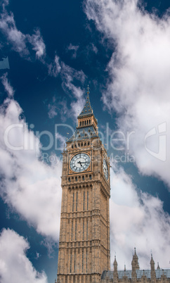 London. The Big Ben at sunset