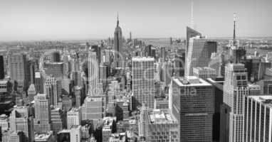Beautiful aerial view of Manhattan skyscrapers - New York City s