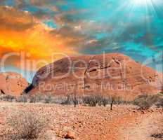 Red Rocks in the desert