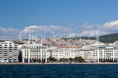 Panorama of coastal city