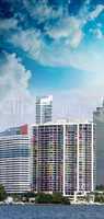 Buildings and skyline of Miami, Florida