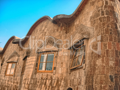 Typical buildings of Barcelona, Spain