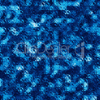 Abstract background blue glass tile