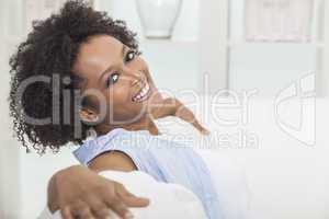 Happy Mixed Race African American Girl Young Woman