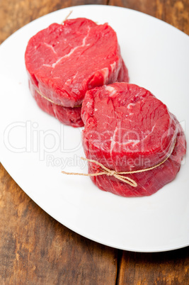 raw beef filet mignon