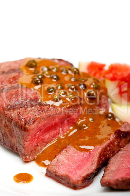 green peppercorn beef filet mignon