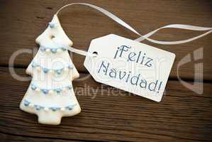 Blue Feliz Navidad as Christmas Greetings