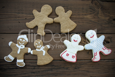 Three Happy Cookie Couples