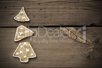 Broken Christmas Tree Cookie With Frame