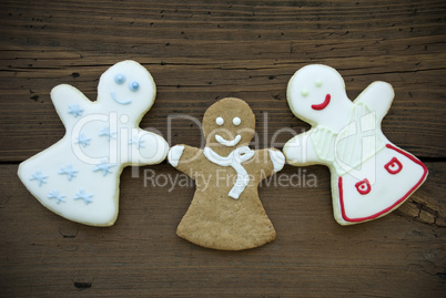 Three Happy Woman Cookies