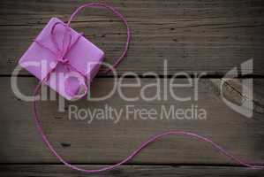 Purple Gift With Ribbon
