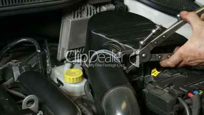 Car Repair Mechanic Mounting Automobile Air Filter