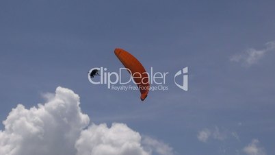 Parasailing in Clouds, Paragliding, Sky Diving