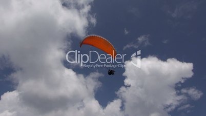 Parasailing in Clouds, Paragliding, Sky Diving