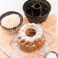 gluten-free cake with rice flour and kaymak