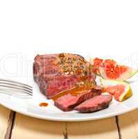 green peppercorn beef filet mignon