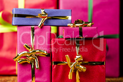 Background with Monochrome Gift Boxes.