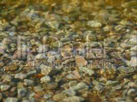 Texture of stones under water