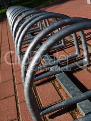 Metal spiral holder for bikes