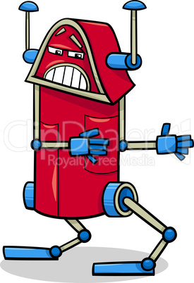 robot character cartoon illustration