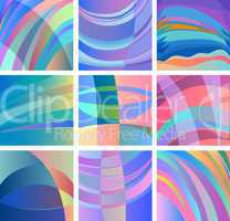background smooth abstract design set