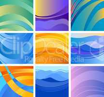 background abstract design set