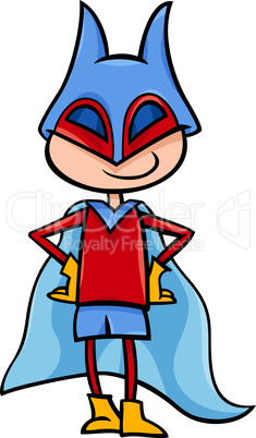 superhero boy cartoon illustration