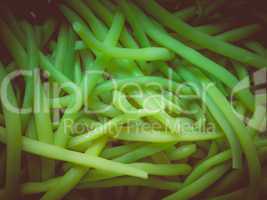 Retro look Green bean