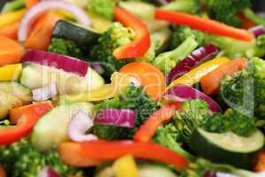 Essen zubereiten und kochen Gemüse Hintergrund