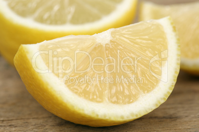 Geschnittene Zitrone Früchte