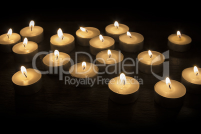 Group of Tea Candles
