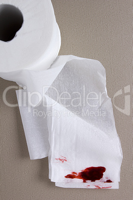 Toilet paper in the blood