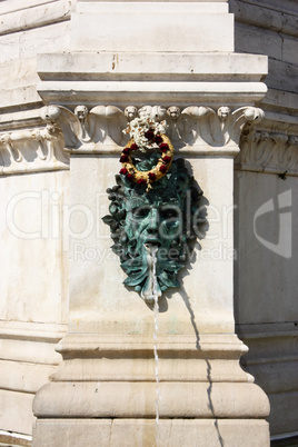 little fountain near cathedral Zagreb