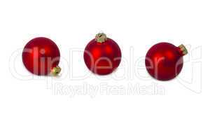 Three Christmas tree balls