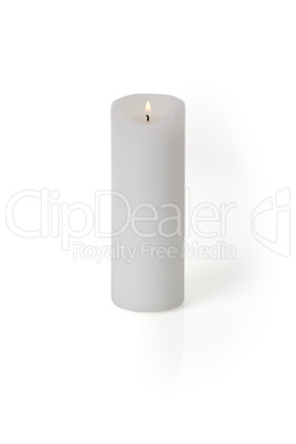 Candle on white