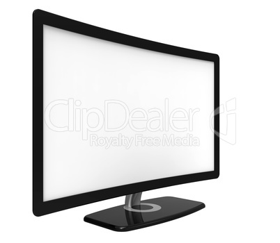 Curved tv screen