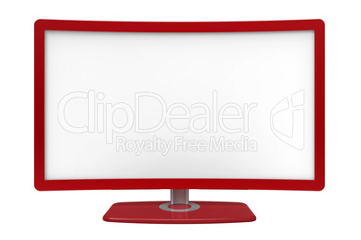 Curved tv screen