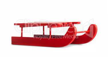 Wooden red sled